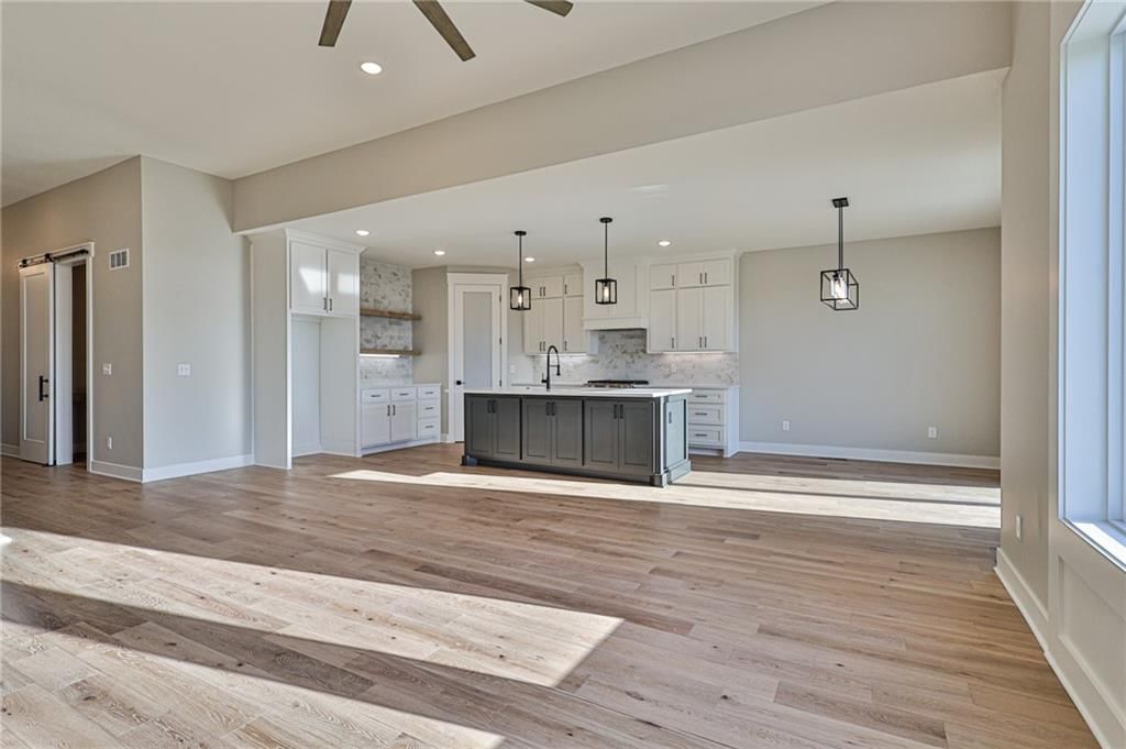 Kitchen island at 14014 Crawford Creek Circle, Lake Lotawana, MO 64034
