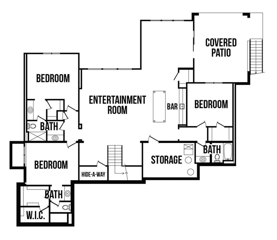 Finished basement and home theater at 13701 Guilford Road, Leawood, KS 66224