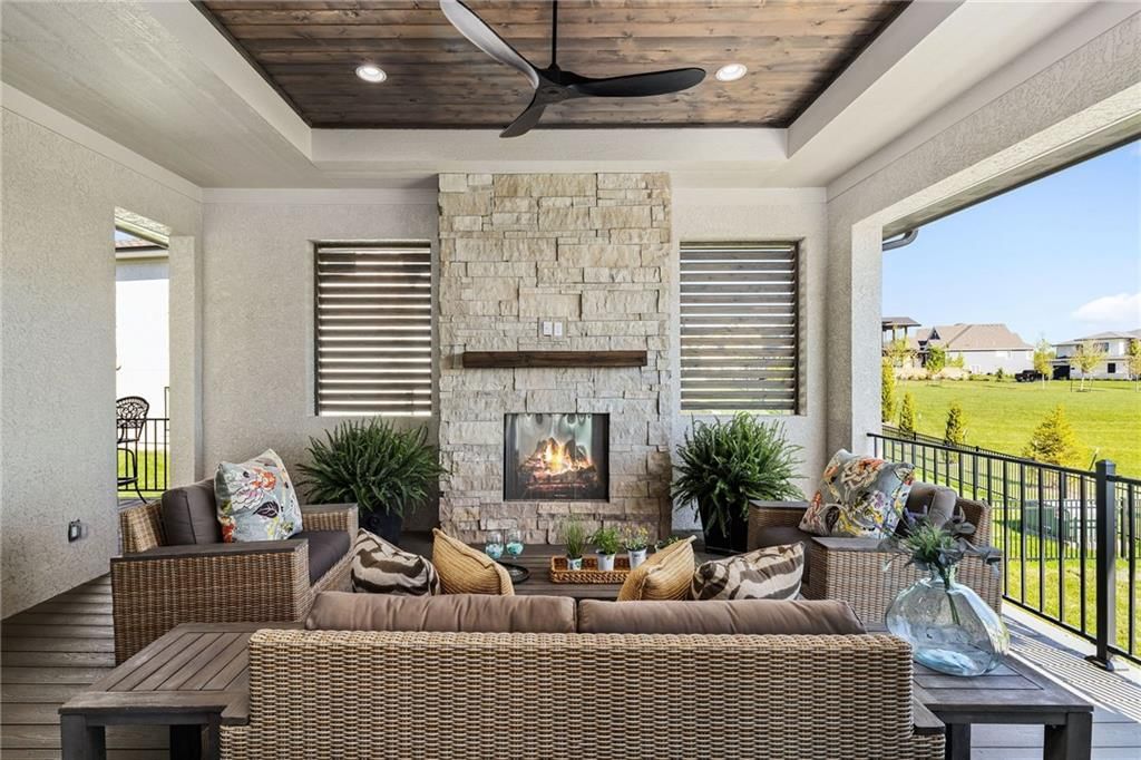 Deck, composite deck and covered patio at 13701 Guilford Road, Leawood, KS 66224
