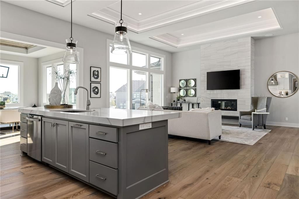 Updated kitchen at 13701 Guilford Road, Leawood, KS 66224