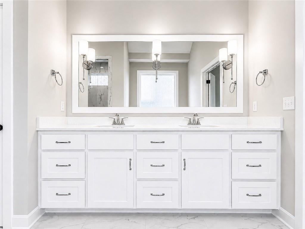 Double vanity and white vanity at 8004 Round Prairie Street, Shawnee, KS 66220