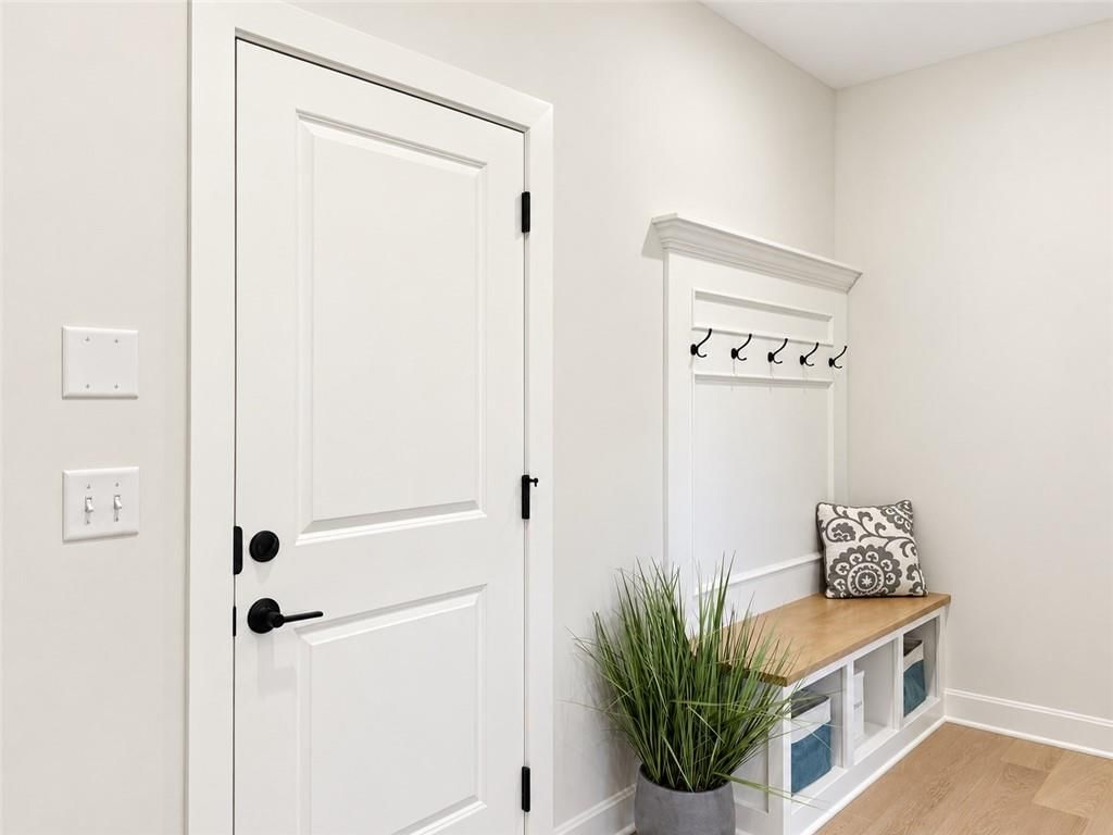 Mudroom built-ins at 8004 Round Prairie Street, Shawnee, KS 66220