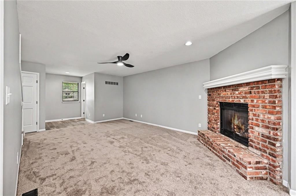 Exposed brick wall at 7033 N Fisk Court, Kansas City, MO 64151