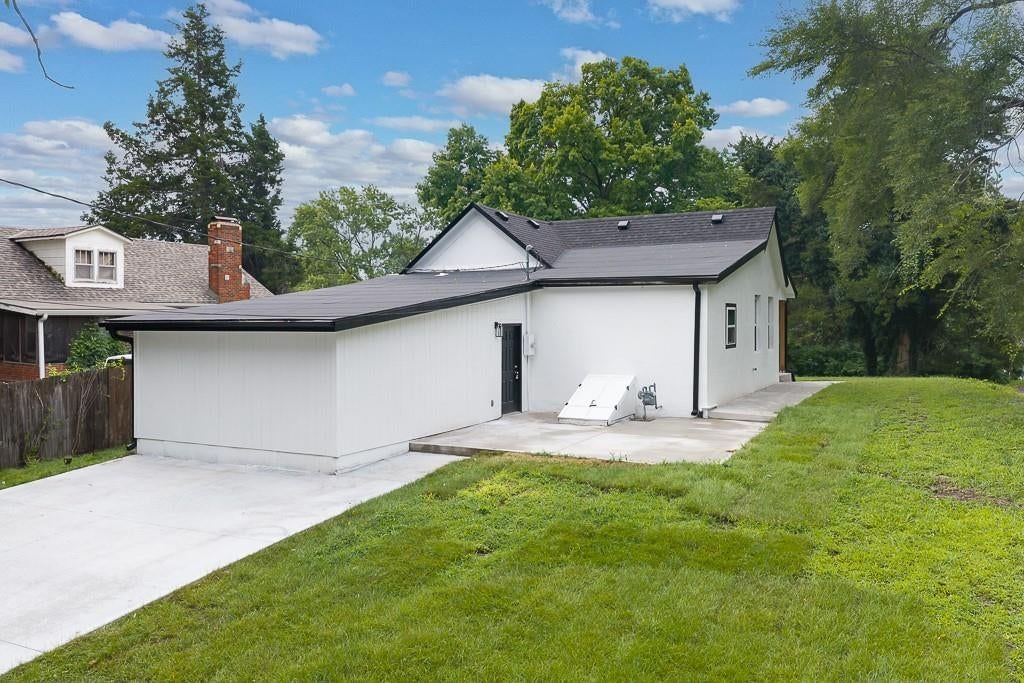Concrete patio and concrete driveway at 1122 Randolph Street, Leavenworth, KS 66048