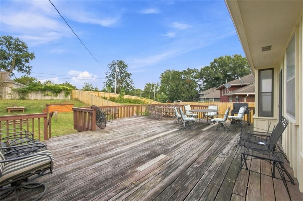 Deck, covered patio and wood deck at 207 Augustus Drive, Excelsior Springs, MO 64024