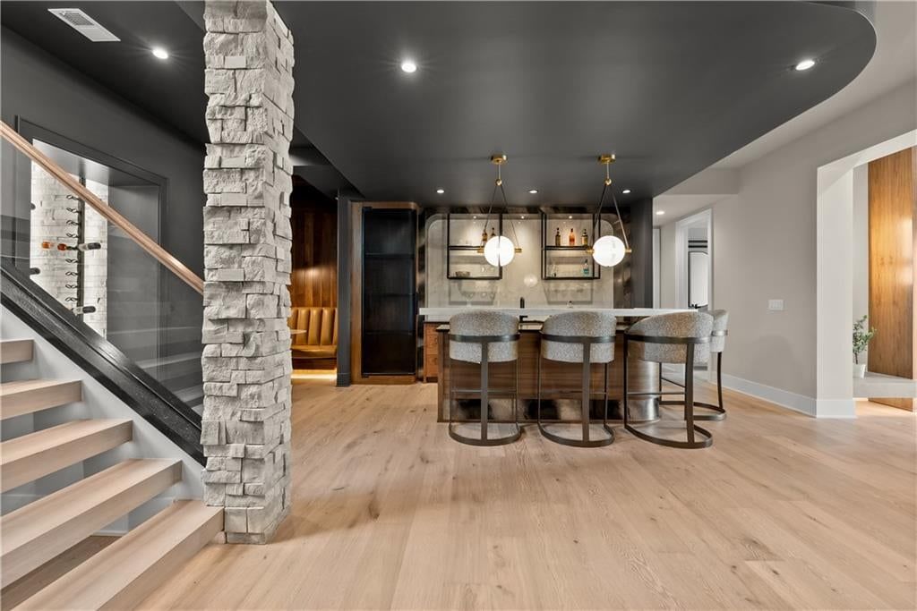 Finished basement at 17375 Galloway Drive, Stilwell, KS 66085