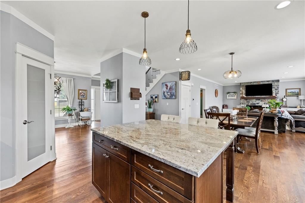 Walk-in pantry and mudroom built-ins at 1800 Knoll Creek Lane, Raymore, MO 64083