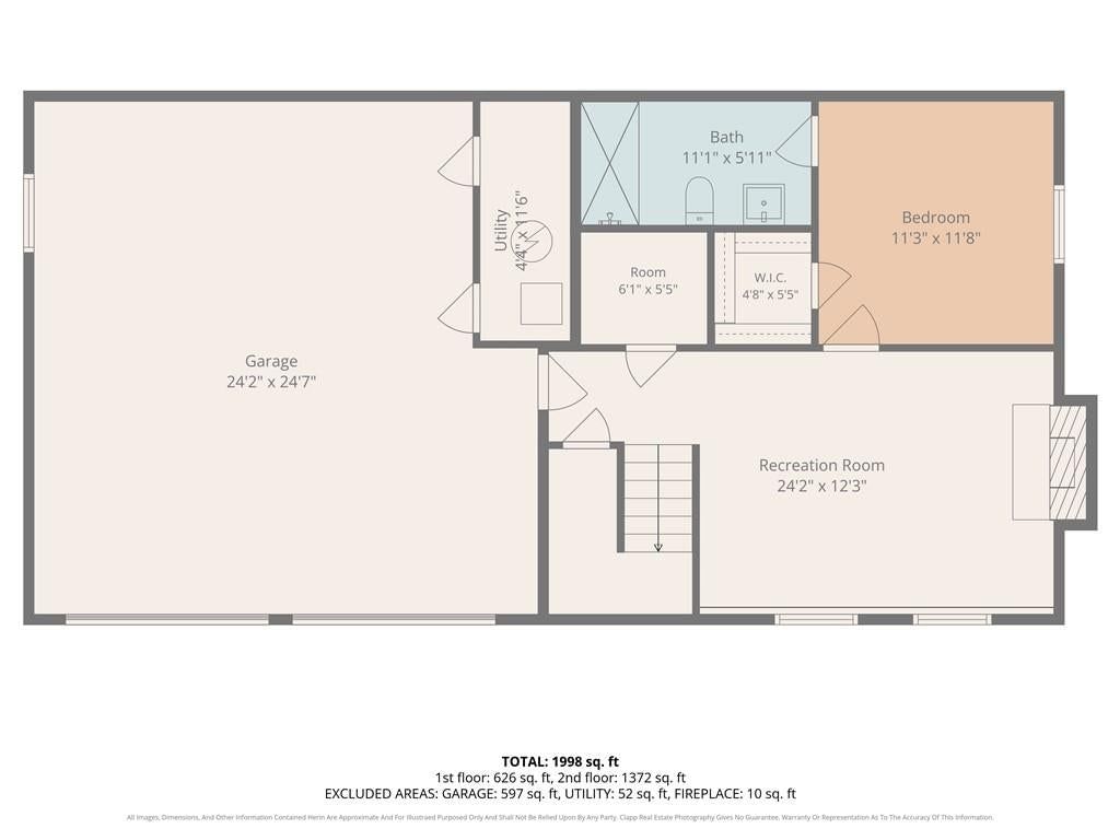 Main-floor primary bedroom at 11818 E 62nd Terrace, Kansas City, MO 64133