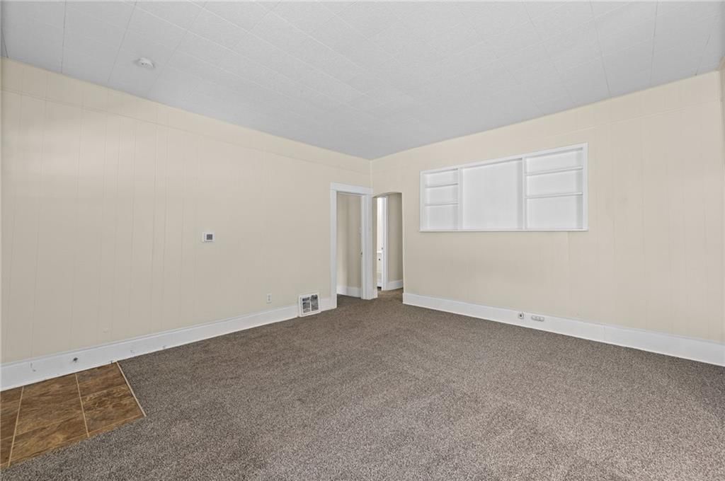 Open floor plan, recessed lighting and white trim at 743 Kickapoo Street, Leavenworth, KS 66048
