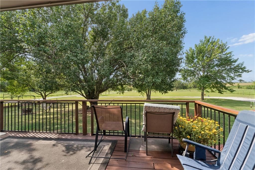 Fenced yard at 14608 E 263rd Street, Harrisonville, MO 64701