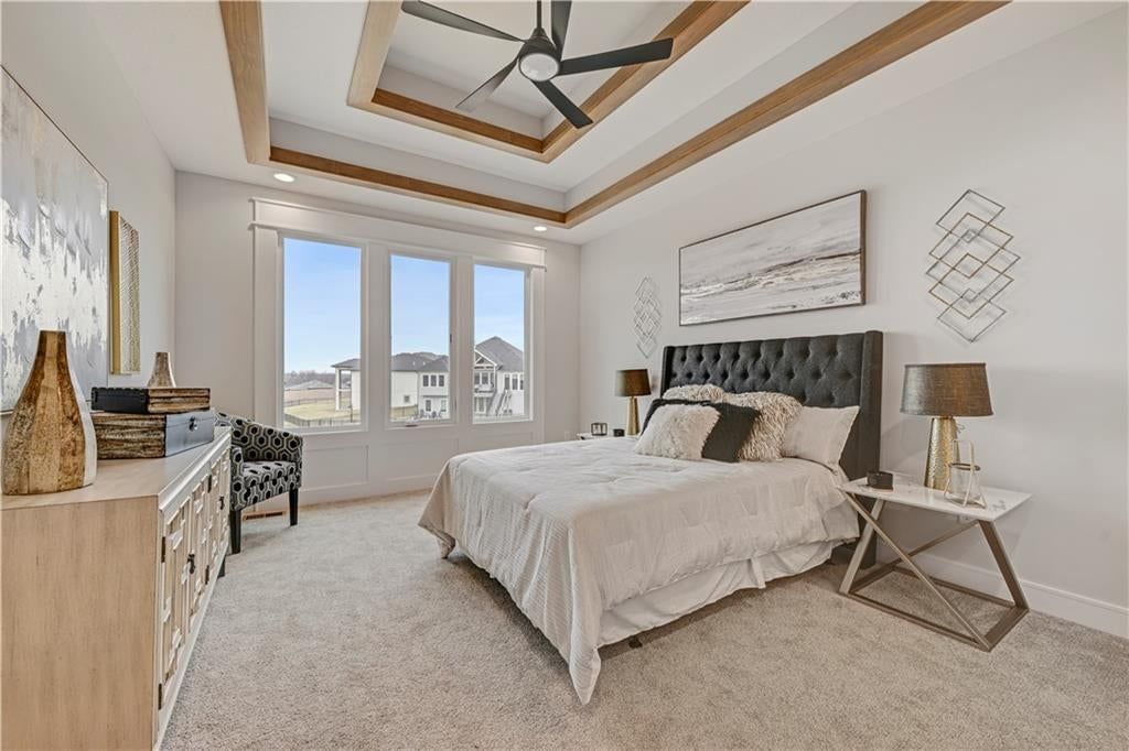 Tray ceiling and carpet at 24980 W 98th Place, Lenexa, KS 66227