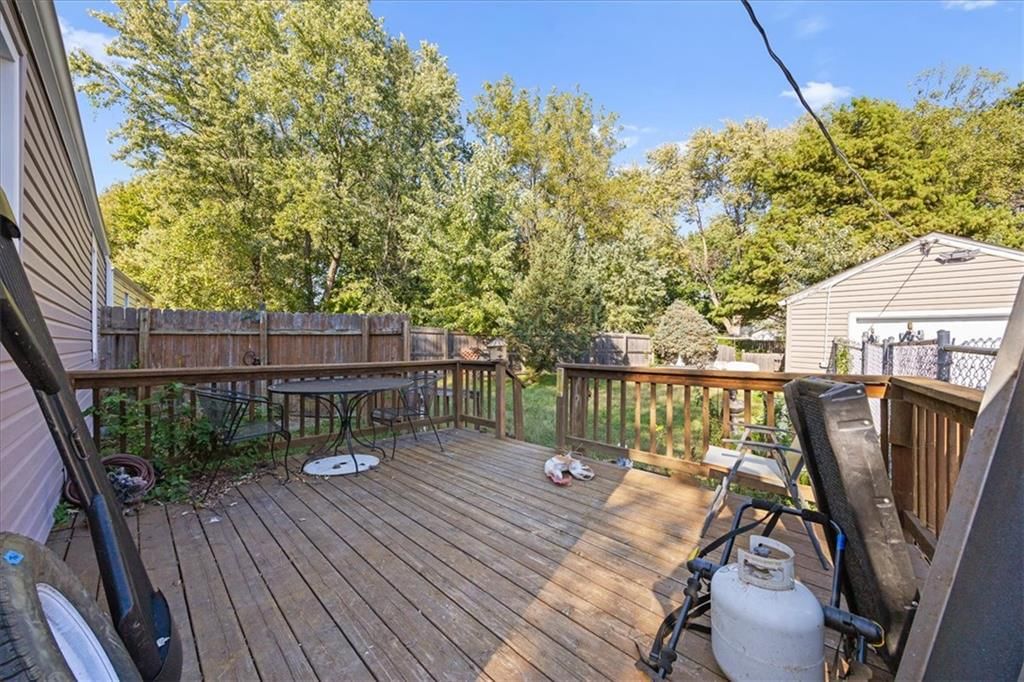 Fenced yard at 613 N Highland Drive, Independence, MO 64050