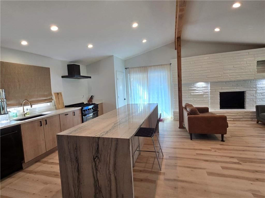 Modern, open floor plan and hardwood floors at 7142 FOREST Avenue, Kansas City, MO 64131