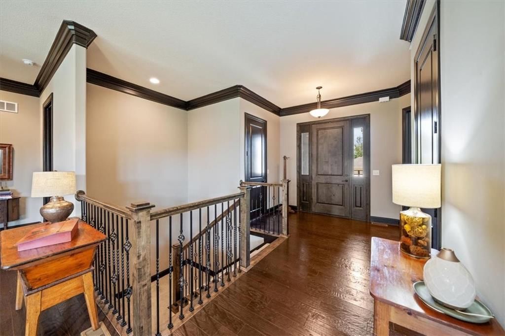 Staircase and iron stair railing at 3111 N 118TH Terrace, Kansas City, KS 66109