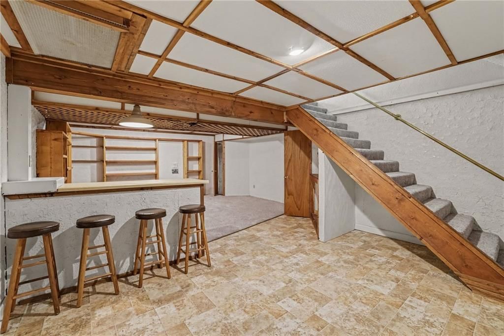 Finished basement and wet bar at 7507 Long Avenue, Lenexa, KS 66216