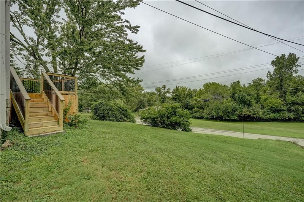 Big backyard at 7411 E 83rd Street, Kansas City, MO 64138