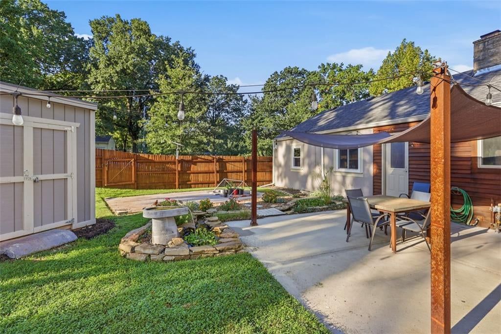 Concrete patio at 3007 W 73rd Terrace, Prairie Village, KS 66208