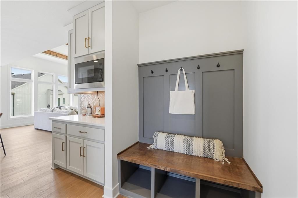 Mudroom built-ins at 1304 Larkspur Place, Raymore, MO 64083