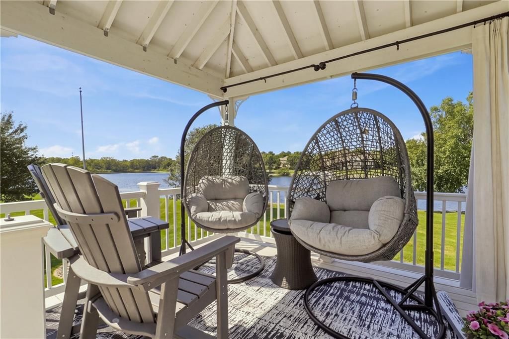 Covered patio at 15592 S Greenwood Street, Olathe, KS 66062