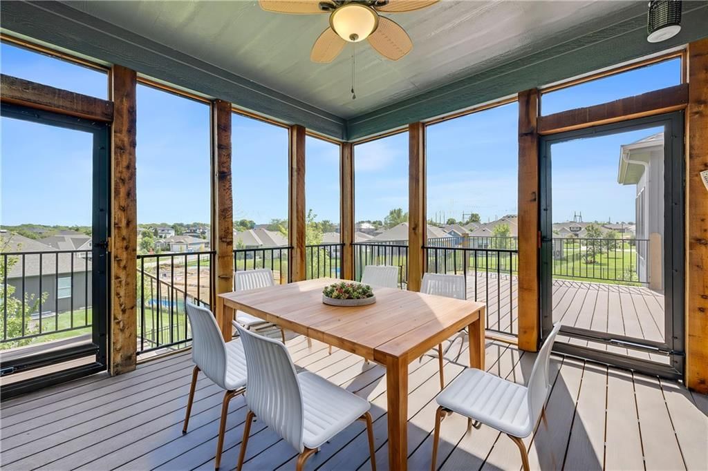 Deck, floor-to-ceiling windows and composite deck at 8311 Pickering Street, Lenexa, KS 66227
