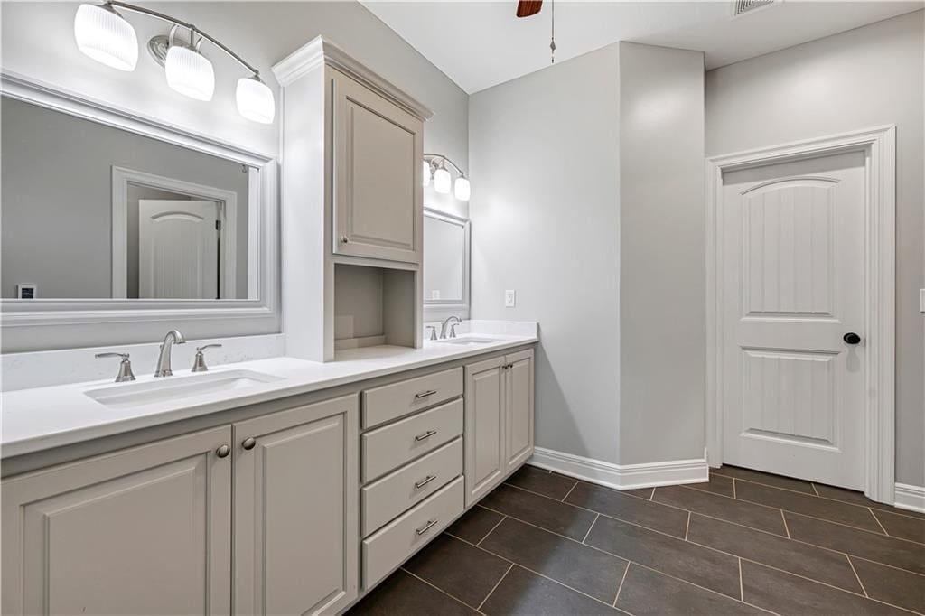 Double vanity and gray vanity at 8311 Pickering Street, Lenexa, KS 66227