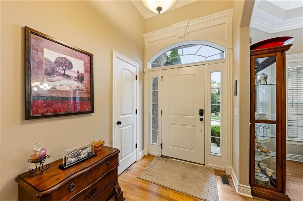 Tall ceilings, hardwood floors and white trim at 23716 W 52nd Terrace, Shawnee, KS 66226