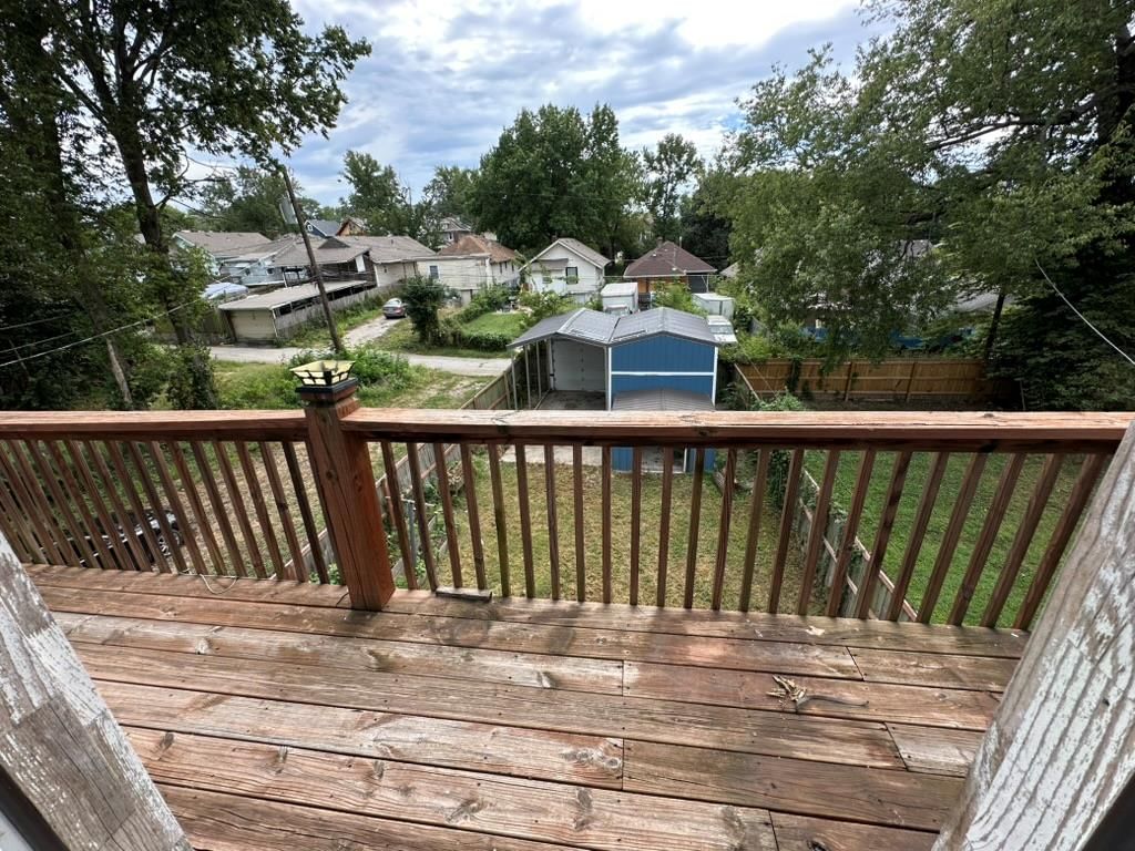 Deck and wood deck at 2807 7th Street E, Kansas City, MO 64124