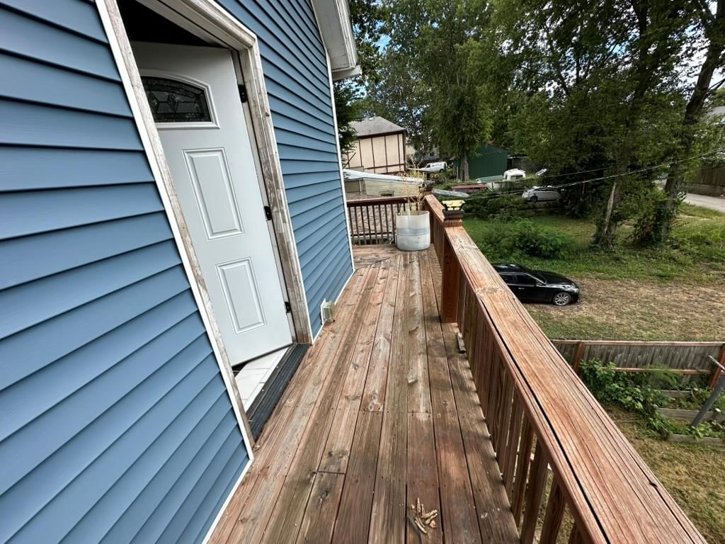 Blue exterior and siding exterior at 2807 7th Street E, Kansas City, MO 64124