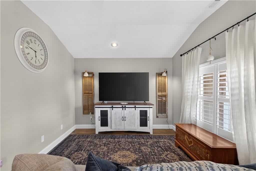 Main-floor primary bedroom at 112 W Main Street, Freeman, MO 64746
