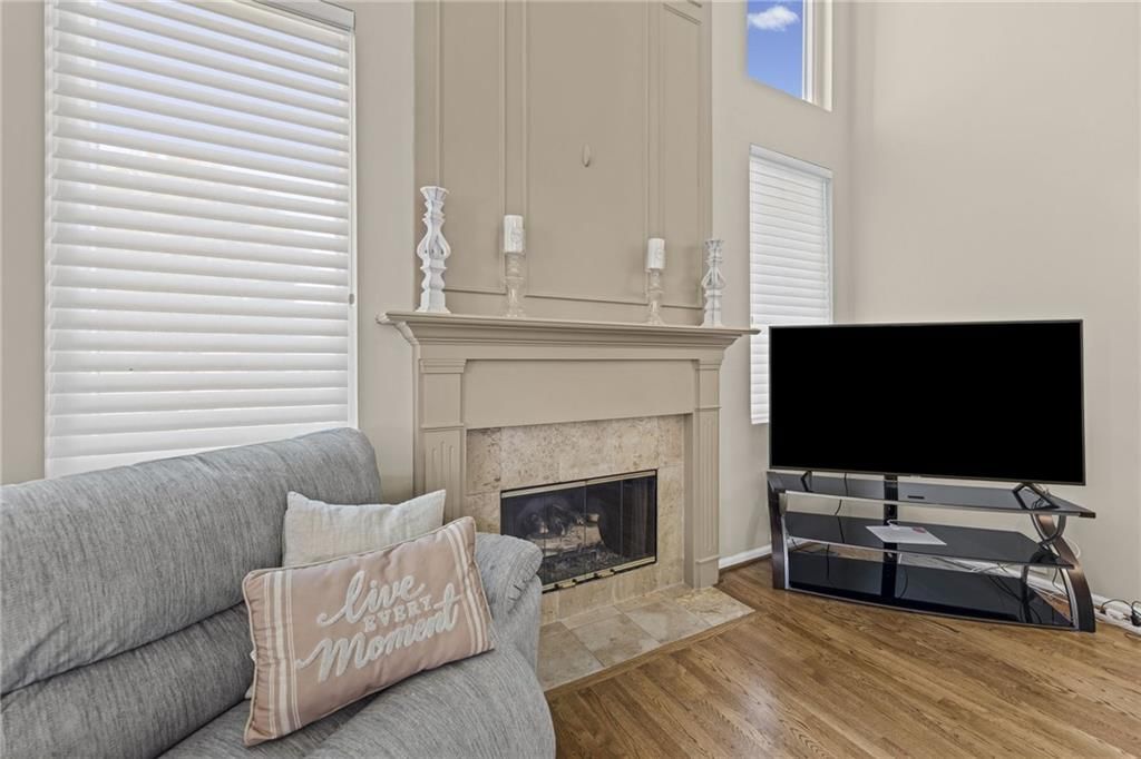 Fireplace and tile fireplace at 628 NE 93rd Street, Kansas City, MO 64155