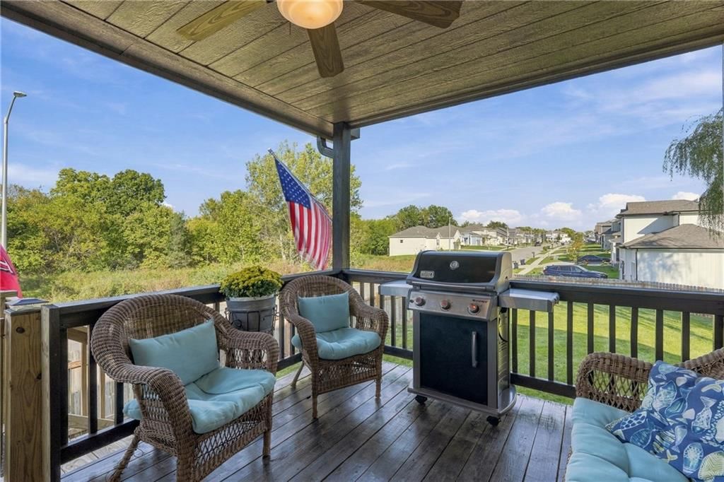 Deck and covered patio at 10429 N Lawn Avenue, Kansas City, MO 64156