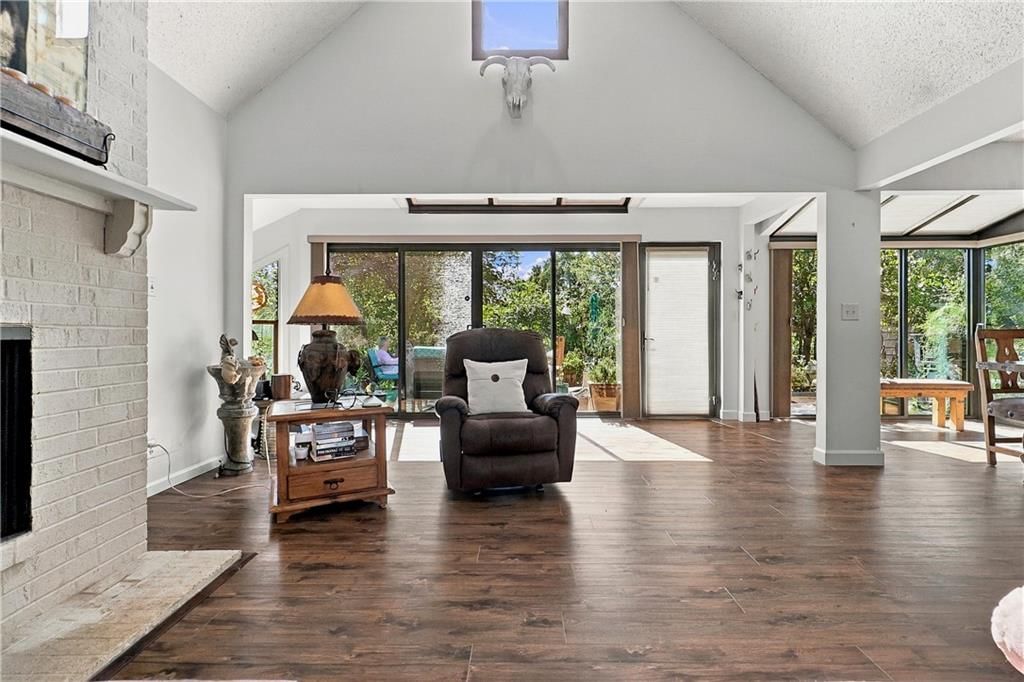 Tall ceilings, fireplace and open floor plan at 30750 W 143rd Street, Gardner, KS 66030