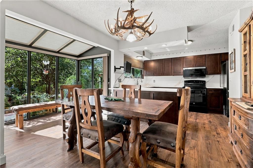Statement lighting and breakfast nook at 30750 W 143rd Street, Gardner, KS 66030