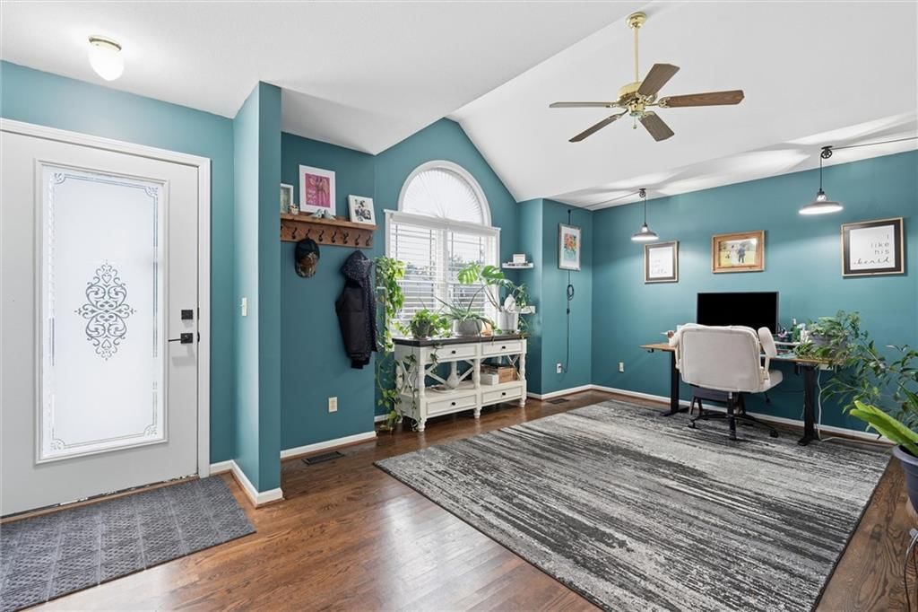 Home office and accent wall at 1104 Regency Drive, Kearney, MO 64060