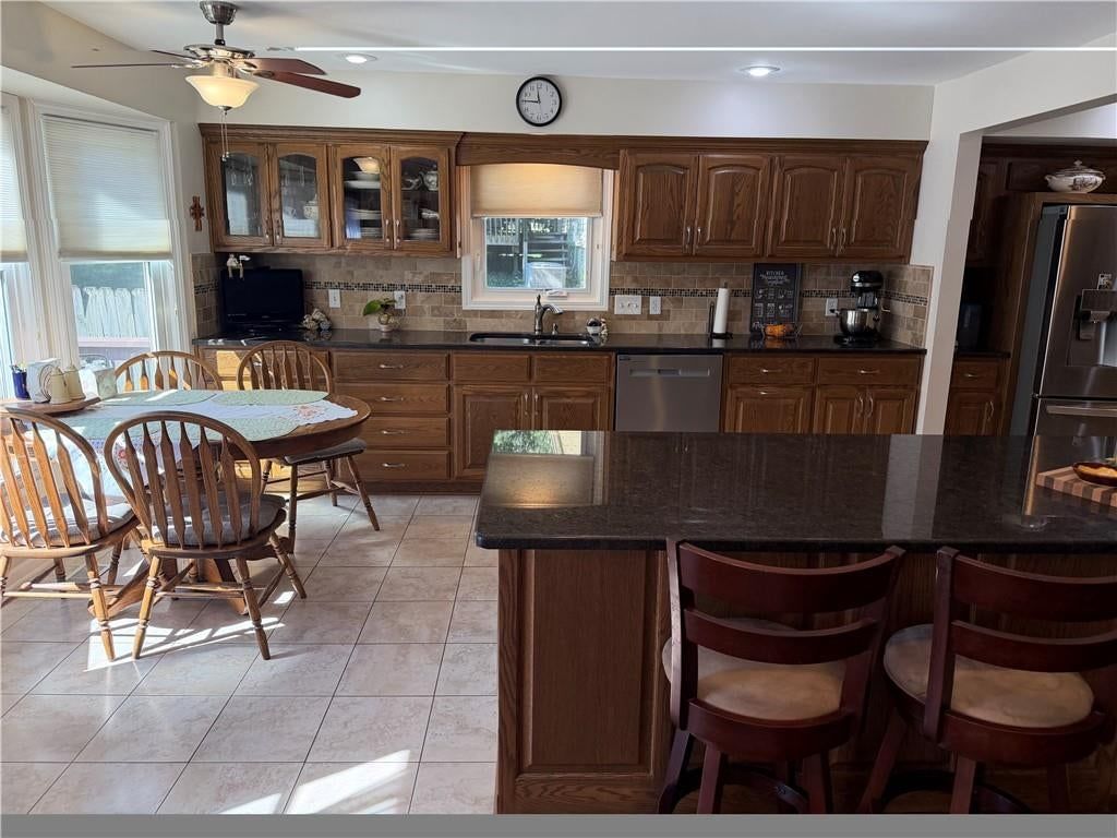 Breakfast nook and recessed lighting at 1917 Thornton Street, Leavenworth, KS 66048