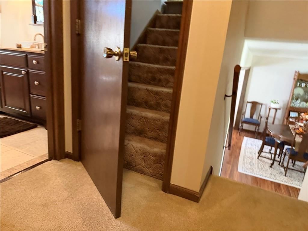Staircase at 1917 Thornton Street, Leavenworth, KS 66048