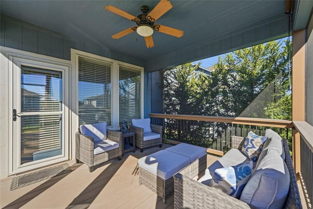 Big backyard at 12073 S Pine Street, Olathe, KS 66061