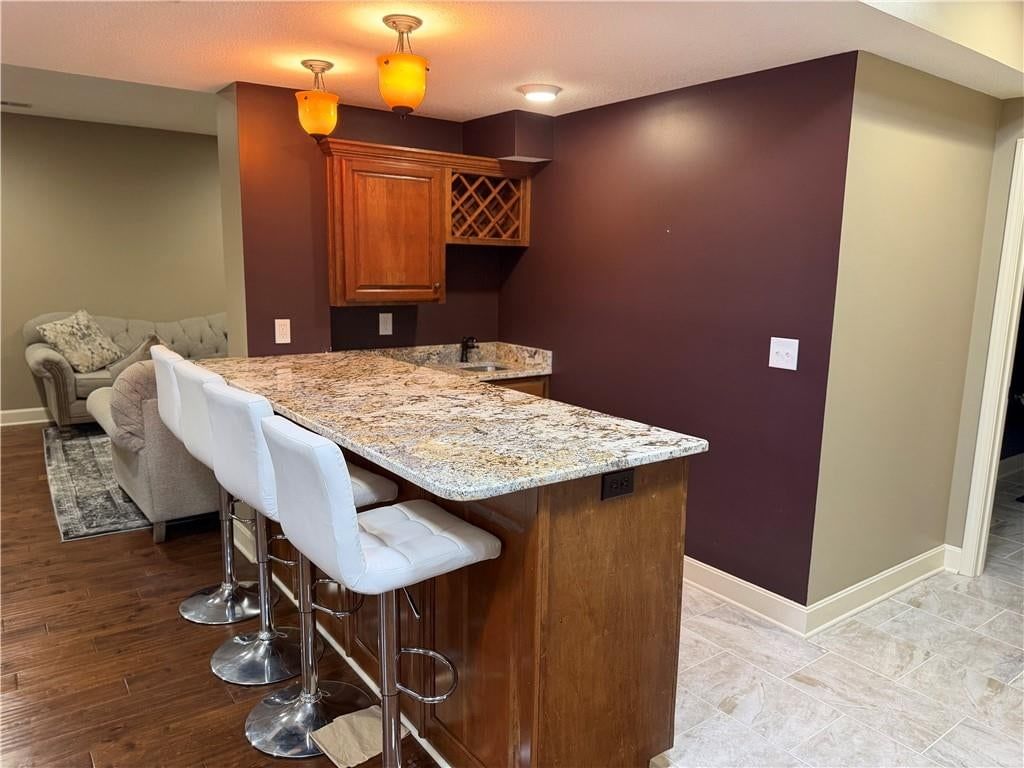 Wet bar at 5904 Albervan Street, Shawnee, KS 66216