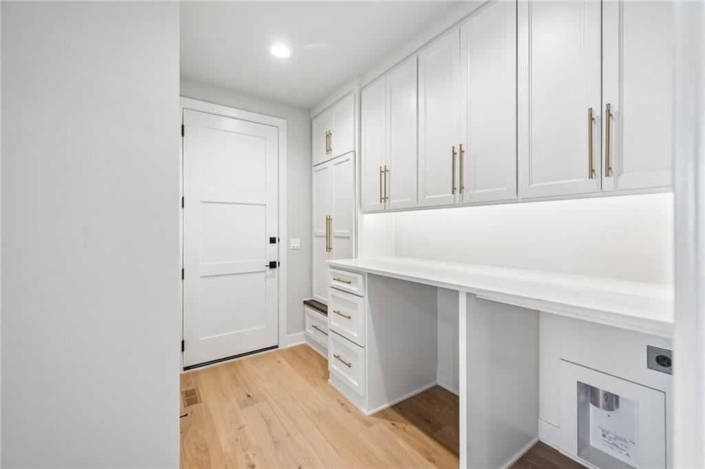 Mudroom built-ins at 13727 Pembroke Lane, Leawood, KS 66224
