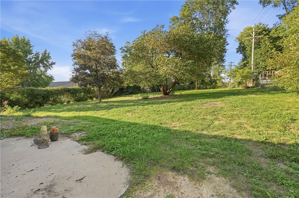 Big backyard and fenced yard at 15932 E 41st Street S, Independence, MO 64055