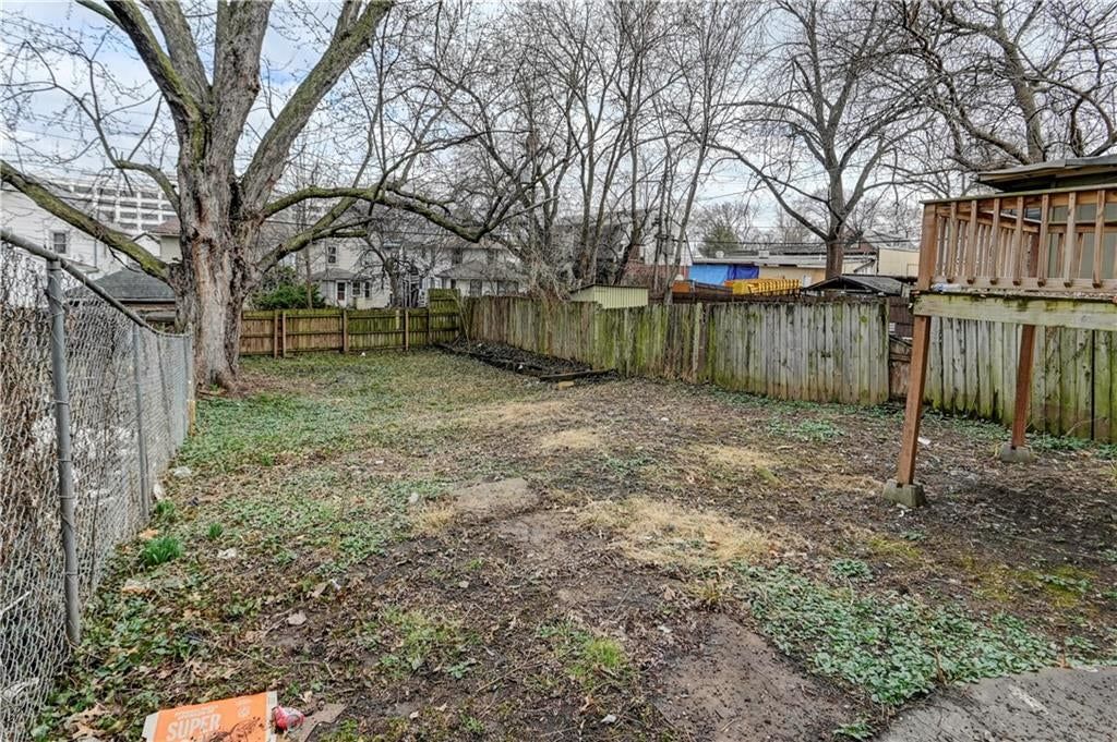 Fenced yard at 113 N White Avenue, Kansas City, MO 64123