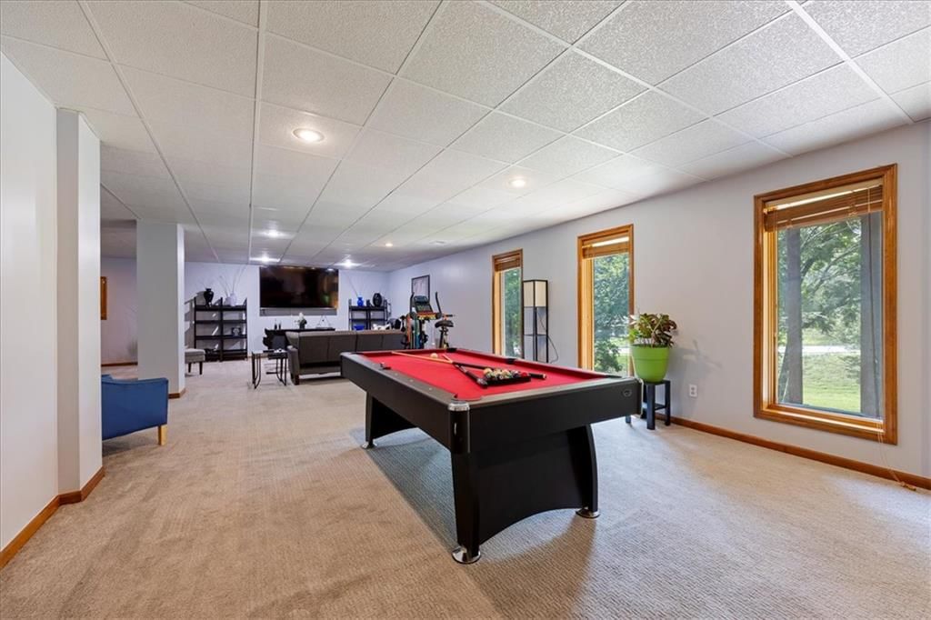 Finished basement at 1829 SW Twincreek Place, Blue Springs, MO 64015