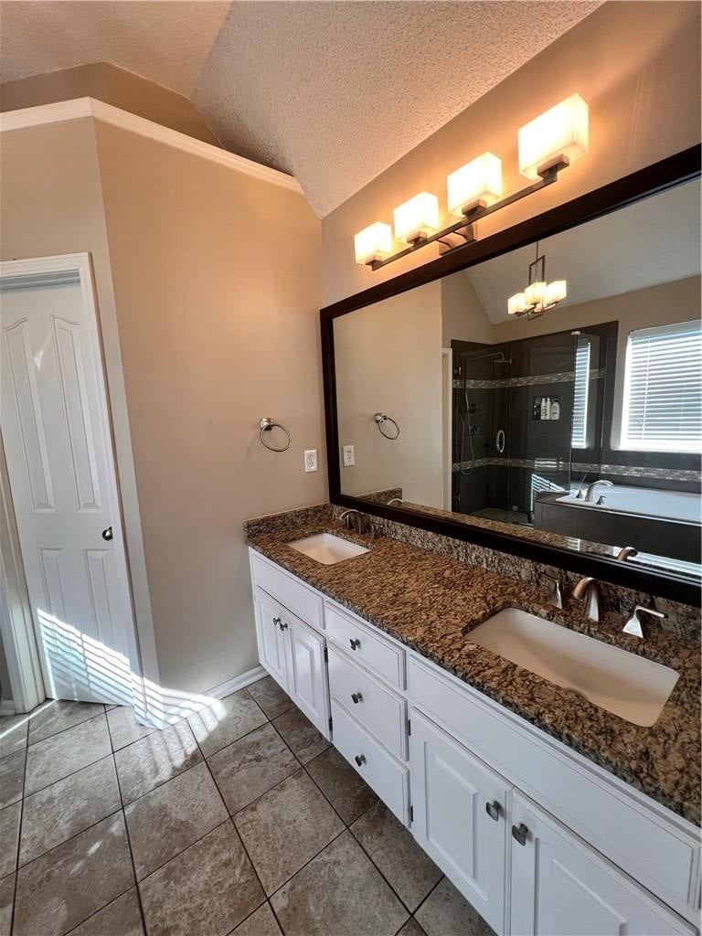 Walk-in shower, tiled shower and frameless glass shower at 541 E Mockingbird Street, Gardner, KS 66030