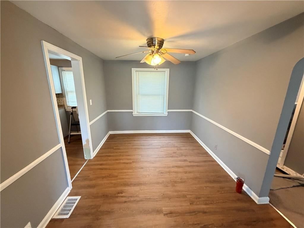 Wainscoting or board and batten and white trim at 3004 E Meyer Boulevard, Kansas City, MO 66418