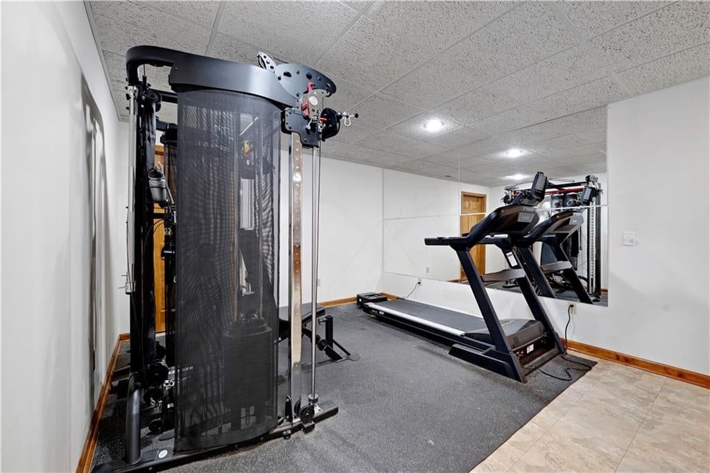 Home gym at 12432 Perry Street, Overland Park, KS 66213