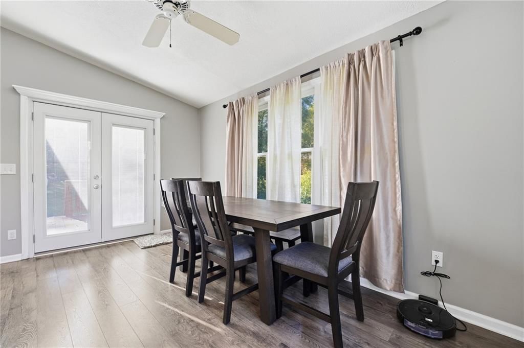 Open floor plan and breakfast nook at 5142 NE Baxter Avenue, Kansas City, MO 64119