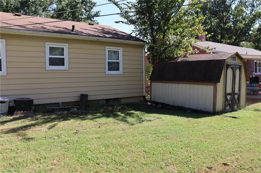 Big backyard at 3600 S Main Street, Independence, MO 64055