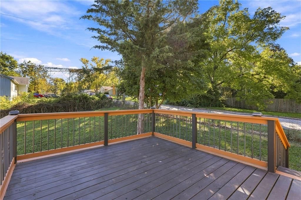 Big backyard at 8915 E 57TH Street, Raytown, MO 64133