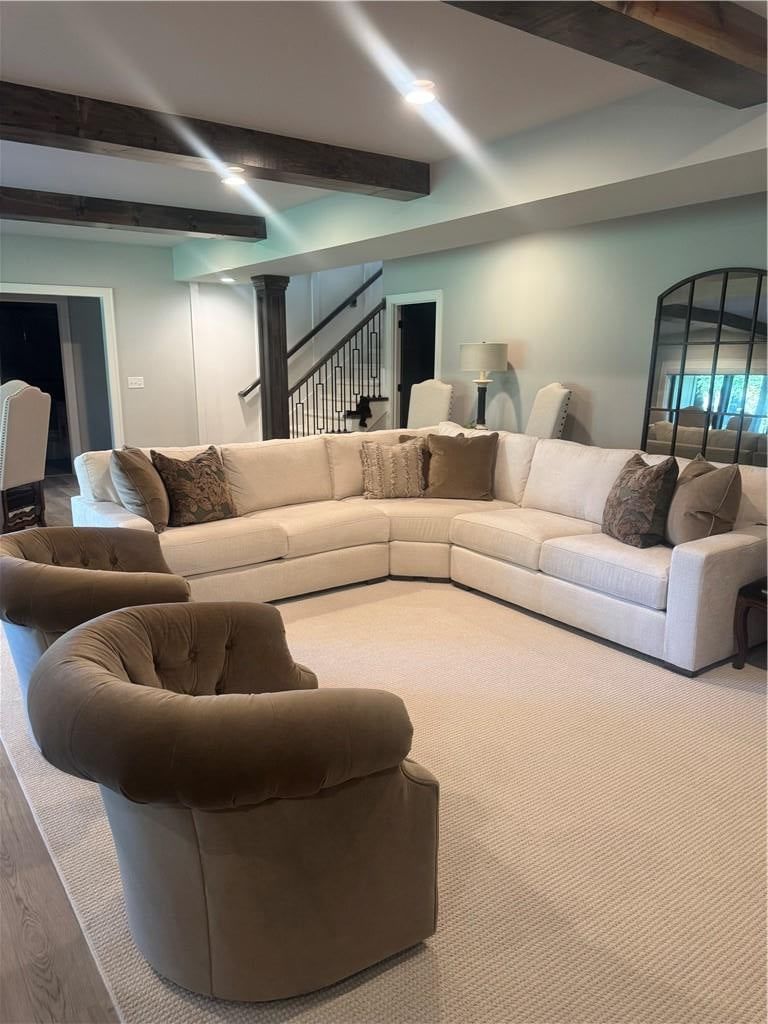 Finished basement at 540 South Shore Drive, Lake Winnebago, MO 64034