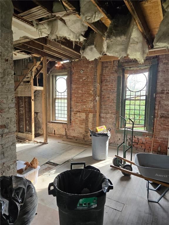 Exposed brick wall at 711 troop Avenue, Kansas City, KS 64145